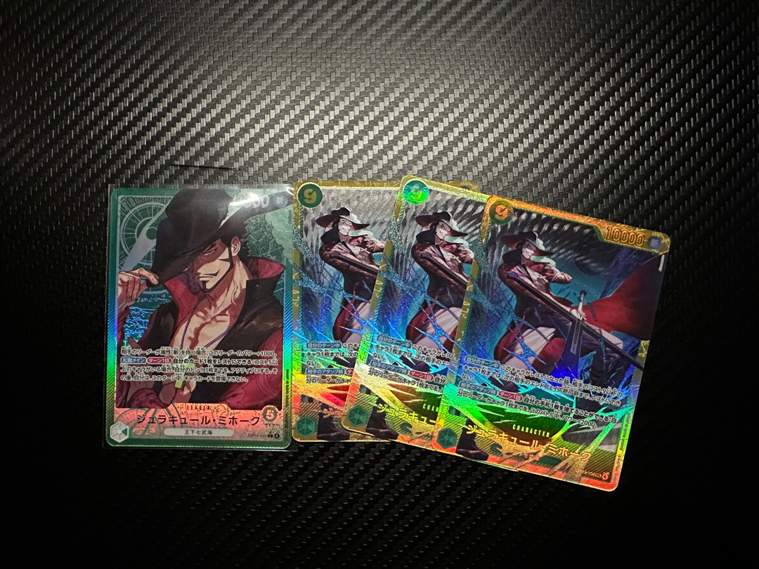 OP14-020 Mihawk Leader and OP14-119 SEC, Hobbies & Toys, Toys & Games ...