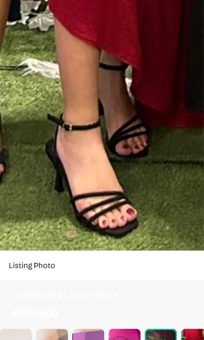 Parisian Black Heels (Category: Heels) located in Cebu City. Submitted by aky_deee (Listing ID 1405651643, Image 3). Description: 🌸used twice 🌸also bought here sa carousell 🌸used only for dancing then done 🌸size 38 3rd picture is not mine reference lang from Dee in carousell 📍Location: Pajac, Lapu Lapu City, Cebu.