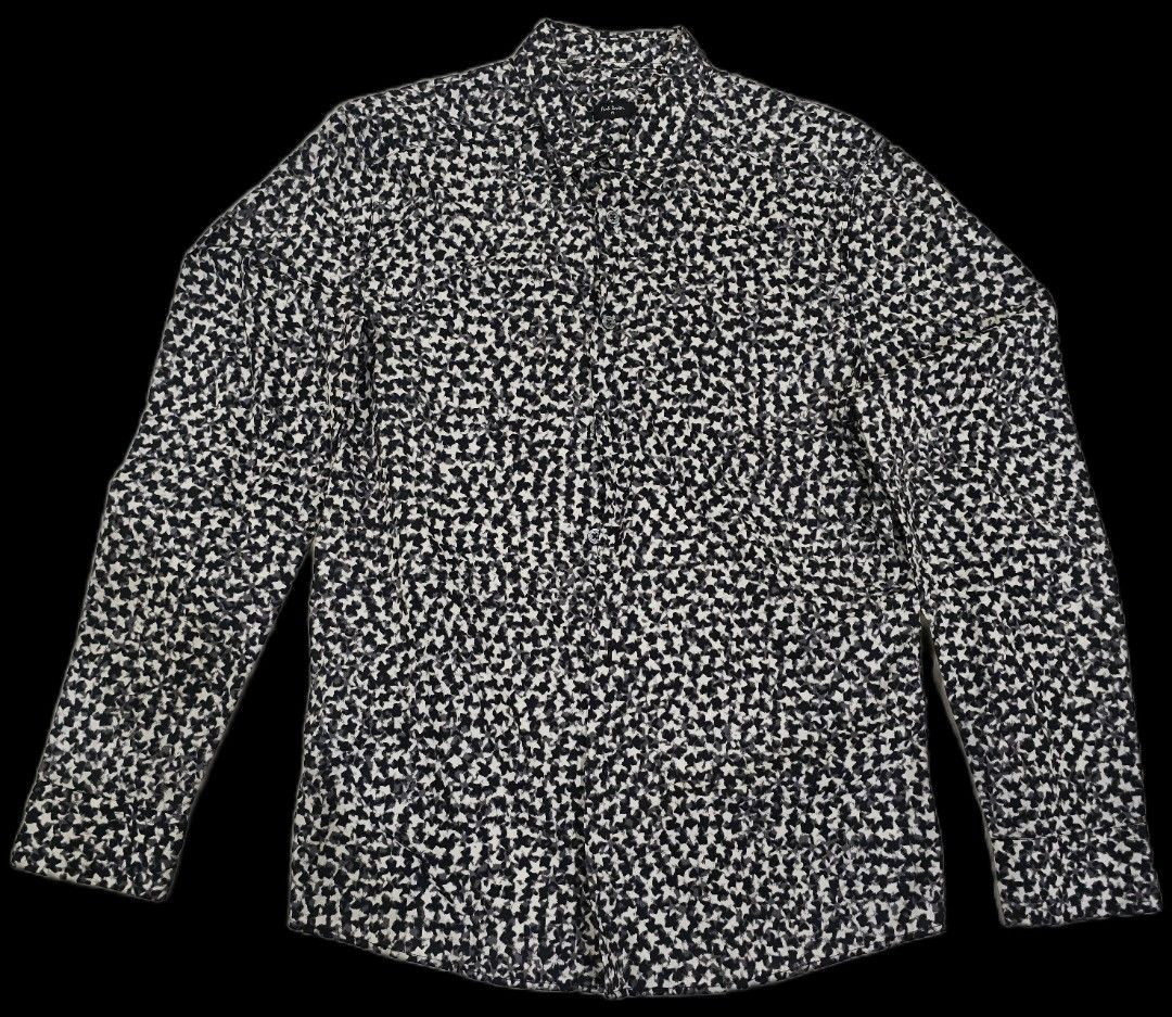 Paul Smith Men's Slim Fit LS Polo (Category: Tshirts & Polo Shirts ) located in Quezon City. Submitted by balnbas (Listing ID 1405643319, Image 1). Description: - Paul Smith men's long sleeve shirt - Unique black and white pattern - Classic collar and long sleeves - Slim fit, size M - Button-down closure - Made from 100% cotton - Machine washable - Dimes: 20" (W) x 30" (L) - Sold in another site at a significantly higher price - Payment through G