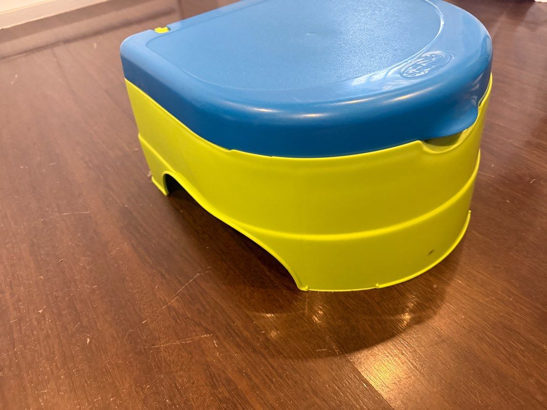 Portable Potty train (Category: Toilet Training) located in Taguig. Submitted by kayepeeee (Listing ID 1405597230, Image 3). Description: Almost new, Summer brand potty train I got from Rustans Location: Taguig.