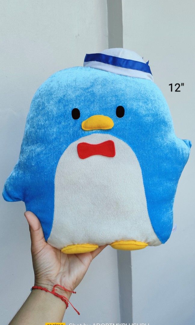 Sanrio Tuxedo Sam (penguin) plush (Category: Plushies & Soft Toys) located in Taguig. Submitted by adopt.my.plush.ph (Listing ID 1405645345, Image 3). Description: Tuxedo Sam (snow flakes) - 350.00 NWOT FuRyu Tuxedo Sam (cushion/throw pillow) - 250.00 NWOT Sanrio Smiles.