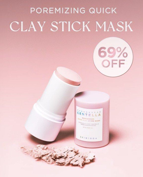 Skin1004 Madagascar Centella Clay Stick Mask (Category: Face Care) located in Paranaque City. Submitted by walanas (Listing ID 1405690812, Image 1). Description: - Skin1004 Madagascar Centella Poremizing Quick Clay Stick Mask - Convenient clay stick format - Infused with Centella Asiatica - Designed for quick and easy application - Helps with pore care rfs: new skincare .