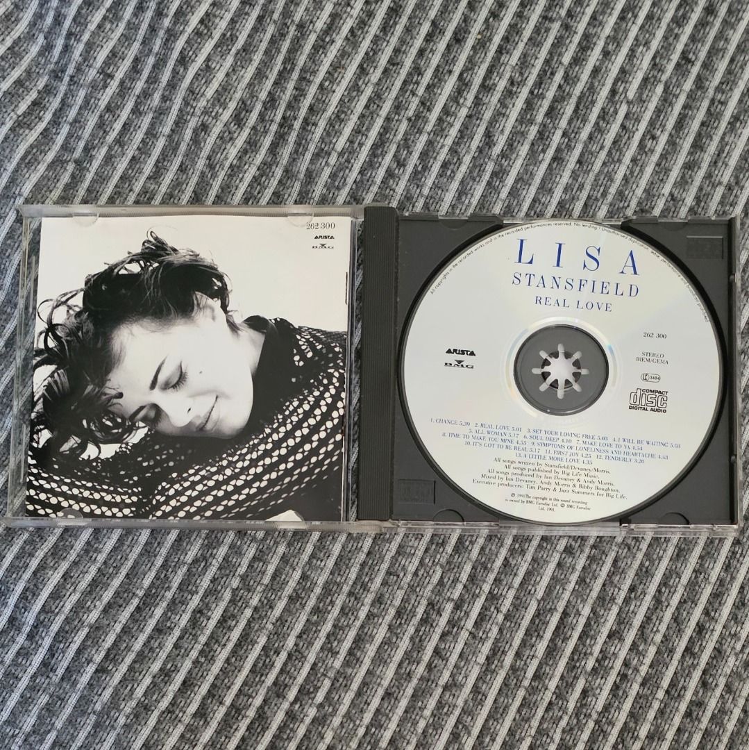 1 For 1 VG+ [CD Album] Lisa Stansfield – Real Love (1991) (Category: CDs & DVDs) located in Singapore. Submitted by strangecell (Listing ID 1405665006, Image 2). Description: Many more Various Genres: https://www.carousell.sg/p/1253907759 Electronic Dance, EDM, DJ Mix: https://carousell.com/p/1035784902 Easy Listening, Funk Soul, Lounge, Jazz, New Age, Chill-out: https://carousell.com/p/1028943398 ************************************** Self-colle