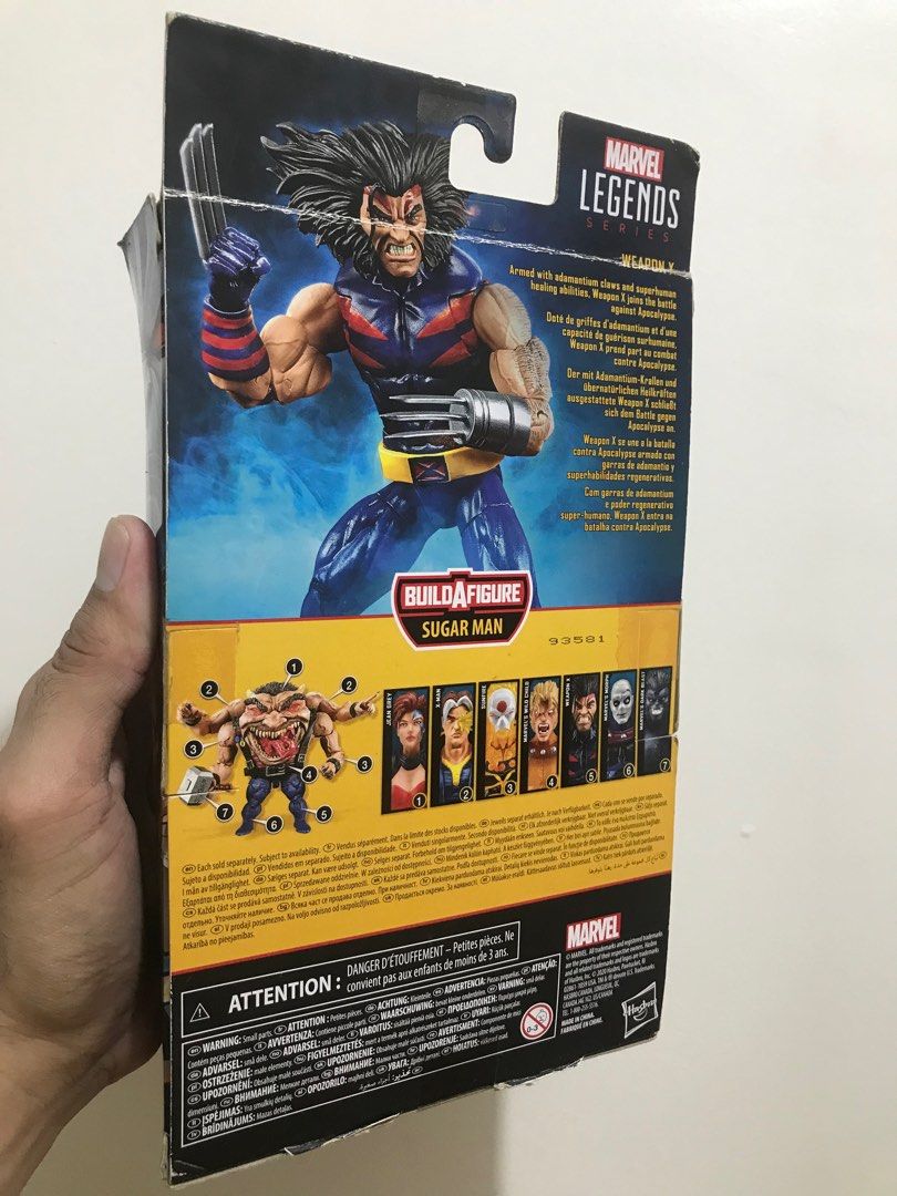 Wolverine Weapon X (Category: Action & Battle Toys) located in Quezon City. Submitted by regiegeorg77224 (Listing ID 1405550980, Image 2). Description: Marvel Legends Age of apocalypse QC area.