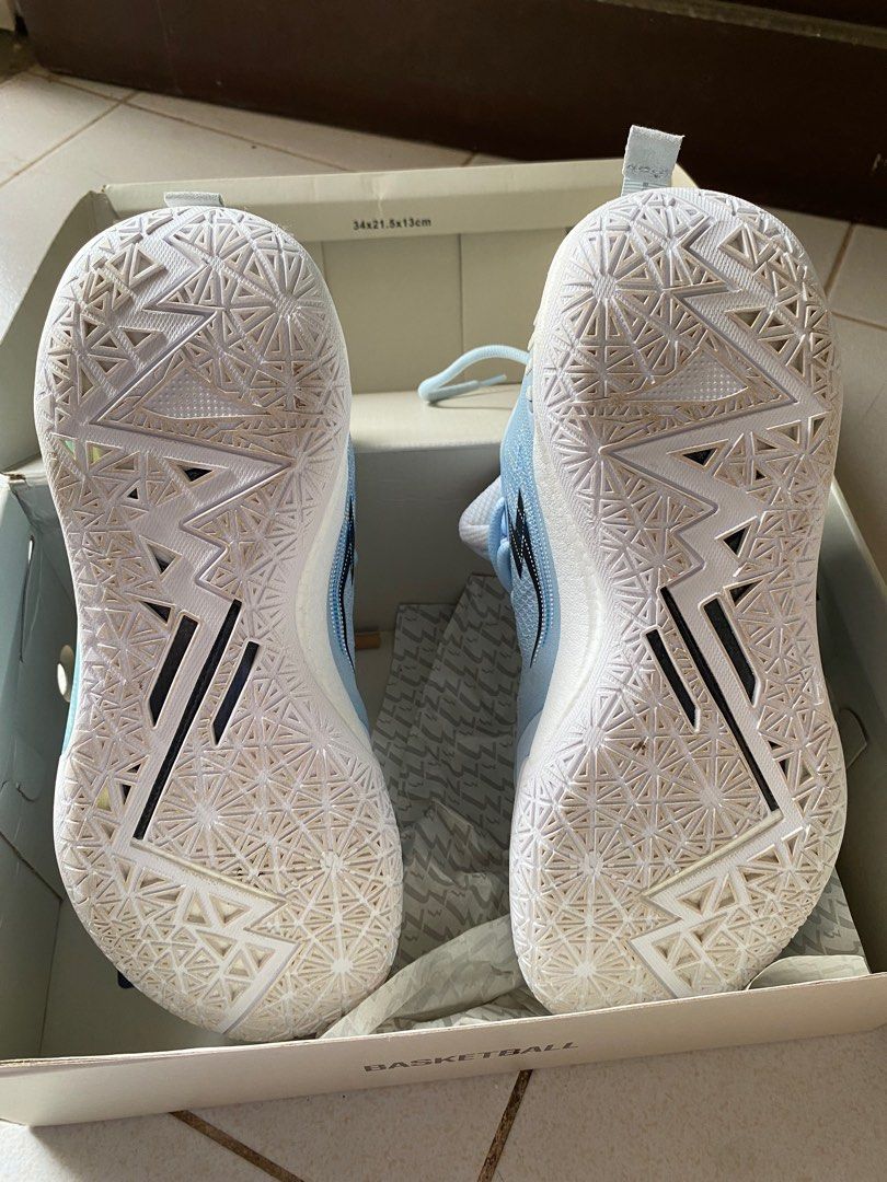 361° Basketball Shoes (Category: Sneakers) located in Davao. Submitted by genmate (Listing ID 1405761450, Image 3). Description: 361 degrees basketball shoes - size: US 9.5M - used 1x - like new.