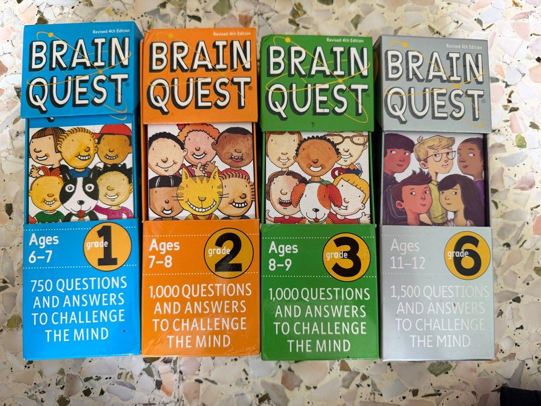 Brain Quest Riddles BRAIN QUEST 1,2,3&6 + Trivia, Hobbies & Toys, Books & Magazines ...