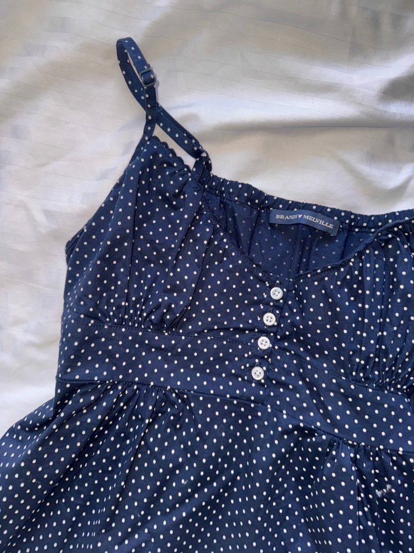 Brandy Melville Polka Dot Tiffany Tank Top, Women's Fashion, Tops,  Sleeveless on Carousell
