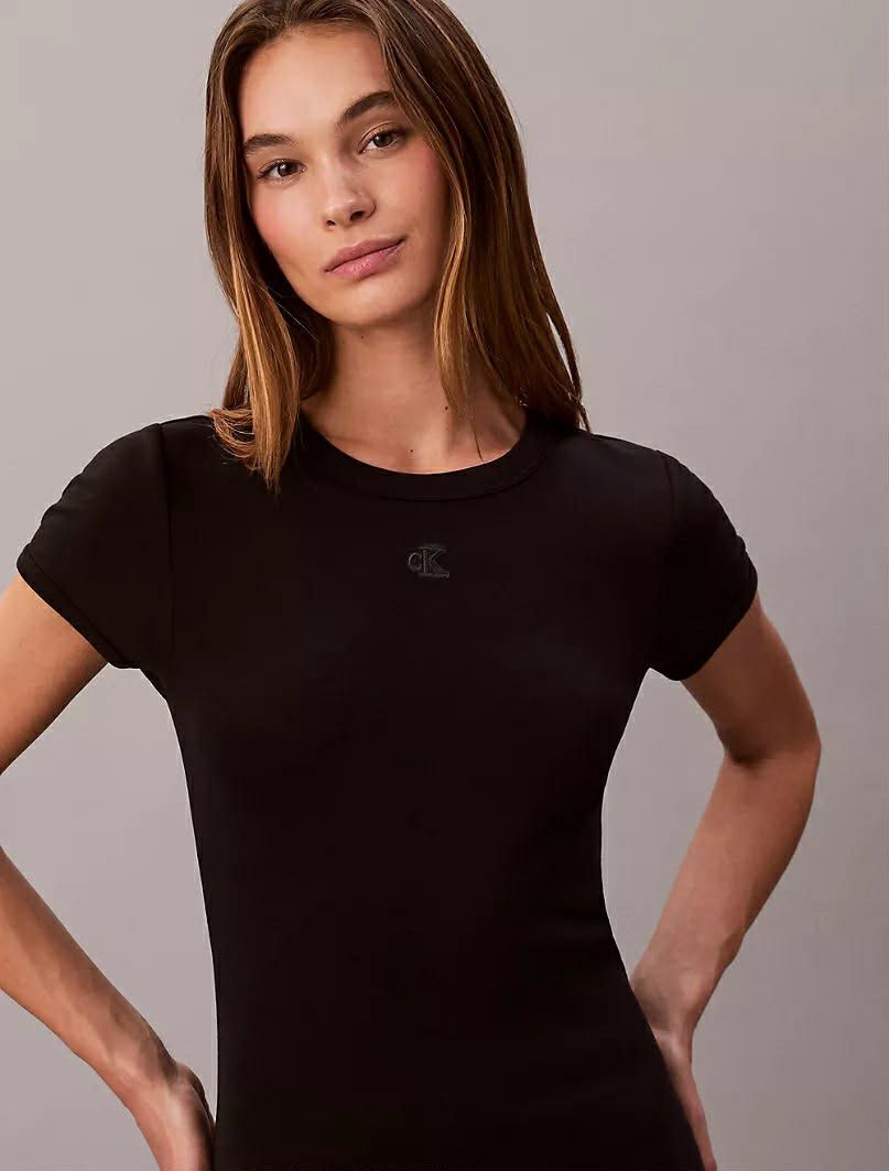 Calvin Klein Jeans Mini Dress (Category: Dresses) located in Bulacan. Submitted by the.maplemart (Listing ID 1405776881, Image 2). Description: - Calvin Klein Jeans mini dress - Crew neck - Short sleeves - Slim fit - Subtle logo detail - Available colors: Black, Light Blue - New with tags.