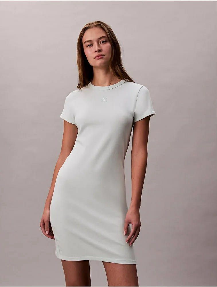 Calvin Klein Jeans Mini Dress (Category: Dresses) located in Bulacan. Submitted by the.maplemart (Listing ID 1405776881, Image 1). Description: - Calvin Klein Jeans mini dress - Crew neck - Short sleeves - Slim fit - Subtle logo detail - Available colors: Black, Light Blue - New with tags.