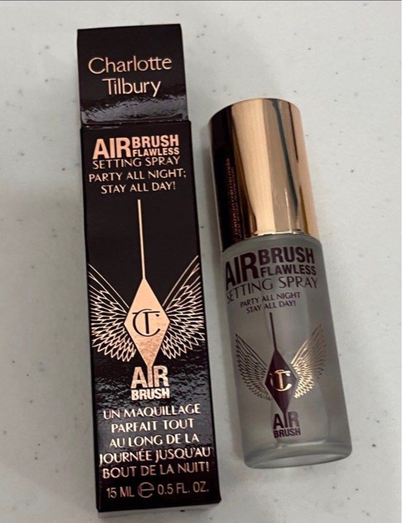 Charlotte tilbury setting spray mini refillable (Category: Makeup) located in San Juan City. Submitted by cashfrancefashioncosmetics_ph (Listing ID 1405720092, Image 1). Description: 👉👉👉NO BOX📌 580 each 👉👉👉with box📌650each Sold per piece-MINI-AIR BRUSH FLAWLESS SETTING SPRAY PARTY ALL NIGHT STAY ALL DAY CHARLOTTE TILBURY MINI SIZE AIR BRUSH FLAWLESS SETTING SPRAY PARTY ALL NIGHT STAY ALL DAY CHARLOTTE TILBURY THE SIZE IS 15ML FOR TRAVEL S