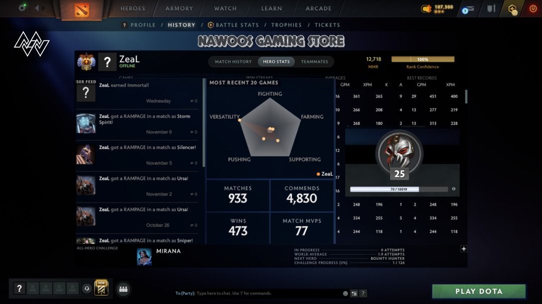 Dota 2 Account - Multiple Rampages (Category: Others) located in Imus. Submitted by nawoo234 (Listing ID 1405894502, Image 3). Description: ⚡ ⚡ NAWOOS GAMING STORE ⚡ ⚡ 🎮 Your #1 Source for Premium Dota 2 Accounts & Boosting Fast ⚡ Safe ⚡ Trusted by 1,800+ Players 🔥 HOT DEAL: ➡️ 10K–15K MMR Accounts (Smurf & Main Pool Available) 💥 SERVICES WE OFFER 🎯 1K–16K+ MMR Accounts (Clean or With Items/Prestiges) 🚀 MMR Boosting (All Roles, Up to 16K) 🔗