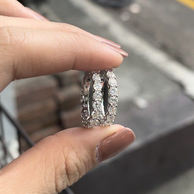 Full eternity diamond moissanite ring PT950 (Category: Rings) located in Del Monte. Submitted by bellamente (Listing ID 1405796230, Image 3). Description: Full eternity moissanite ring PT950 vermeil Sterling silver base, last coat platinum to make it more durable Best alternative to diamonds Non-tarnish, hypoallergenic 2,800.00 only .