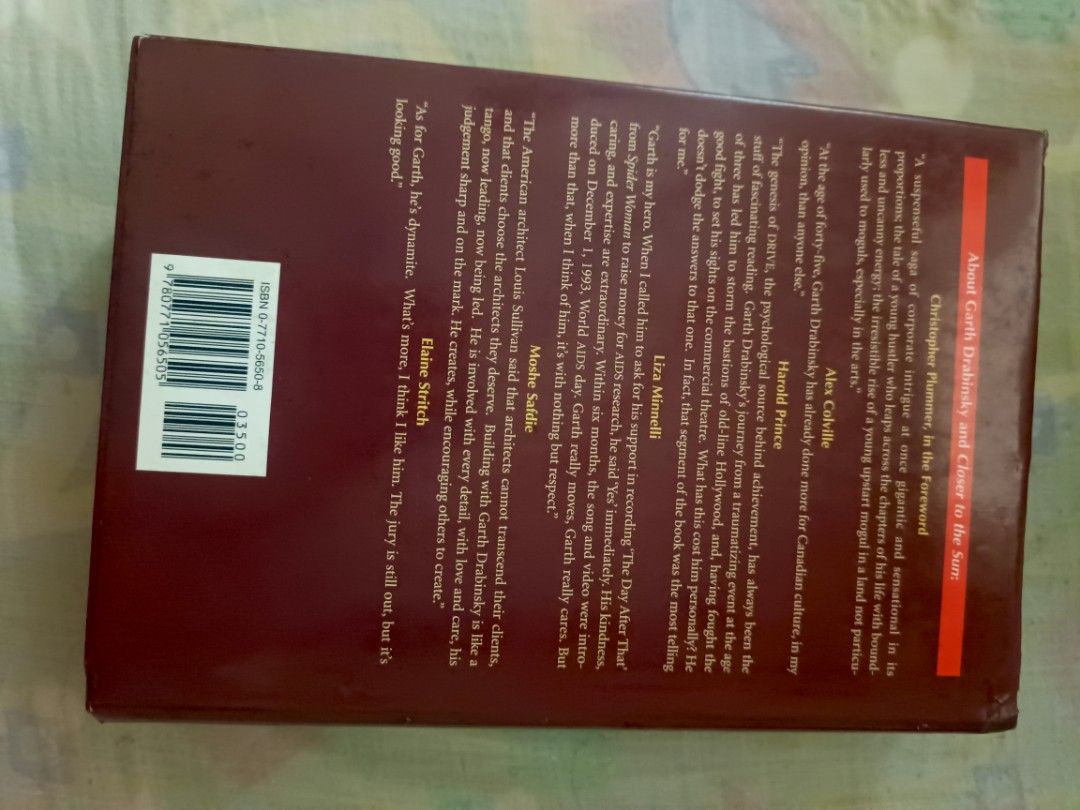 GARTH DRABINKSY CLOSER TO THE SUN (Category: Storybooks) located in Mandaluyong City. Submitted by oldbookssale (Listing ID 1405771570, Image 2). Description: .
