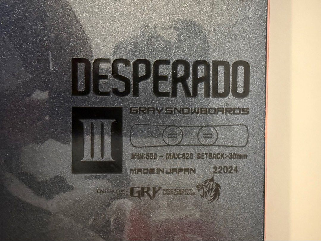Gray Desperado Ti [iz] III 157 Snowboard, 運動產品, 其他運動配件
