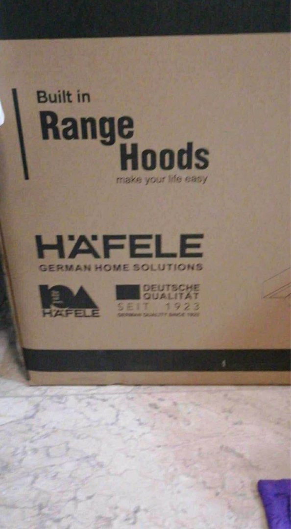 Hafele Wall Mounted Range Hood (Category: Other Kitchen Appliances) located in Marikina City. Submitted by triplevshop (Listing ID 1405786254, Image 1). Description: .