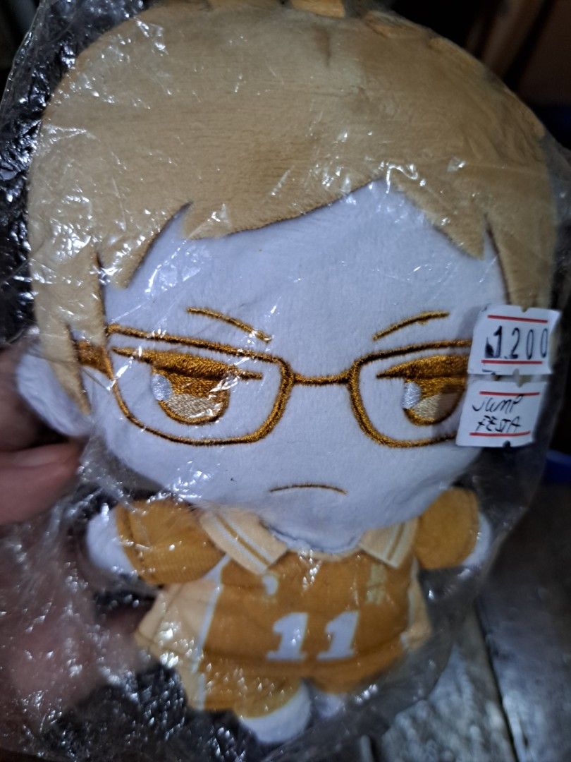 Haikyuu Tsukishima Kei Anime Toy Plush Jump Festa Only (Category: Toys & Games) located in Caloocan City. Submitted by anime_manga_konbini (Listing ID 1405750169, Image 1). Description: last price posted. event only limited plush ☆ Gcash / BDO ☆ Lalamove / Grab / Gogoexpress ☆ Ships from Caloocan. ☆ Payment first. Ship out after payment has been confirmed.