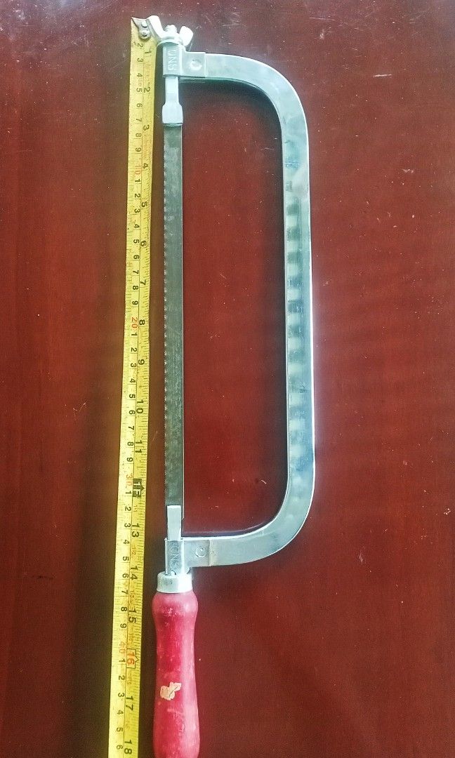 Japanese Hack Saw with blade (Category: Construction Tools & Equipment) located in San Isidro. Submitted by thankugeri87256 (Listing ID 1405792966, Image 2). Description: ✏️Item was a Japan Surplus ✏️Minor flaws/scratches r noticeable. ✏️Heavy duty, & good condition. ✏️Sold in "as is where is" basis..