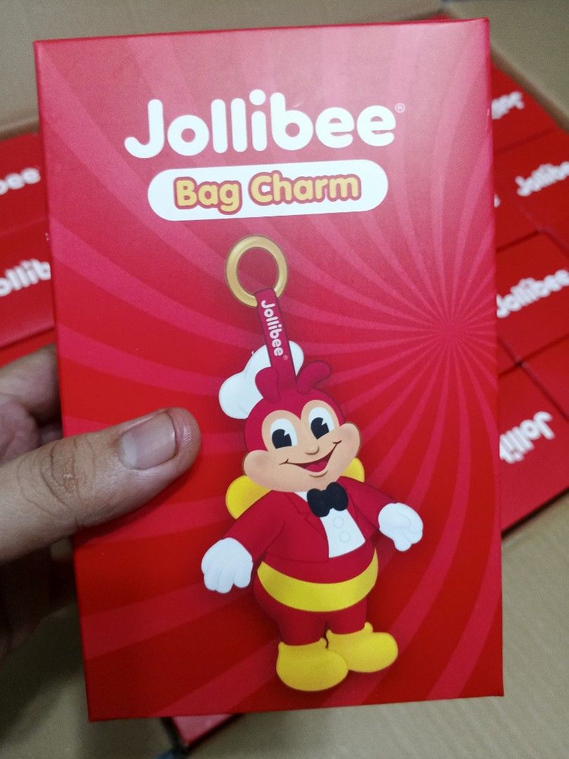 Jollibee Bag Charm (Category: Character Goods) located in Manila. Submitted by sshiro29 (Listing ID 1405789671, Image 1). Description: - Authentic Jollibee bag charm - Features the beloved Jollibee character - Brand new, in original packaging - Great for Jollibee fans and collectors - Adds a fun touch to your bags or keys.