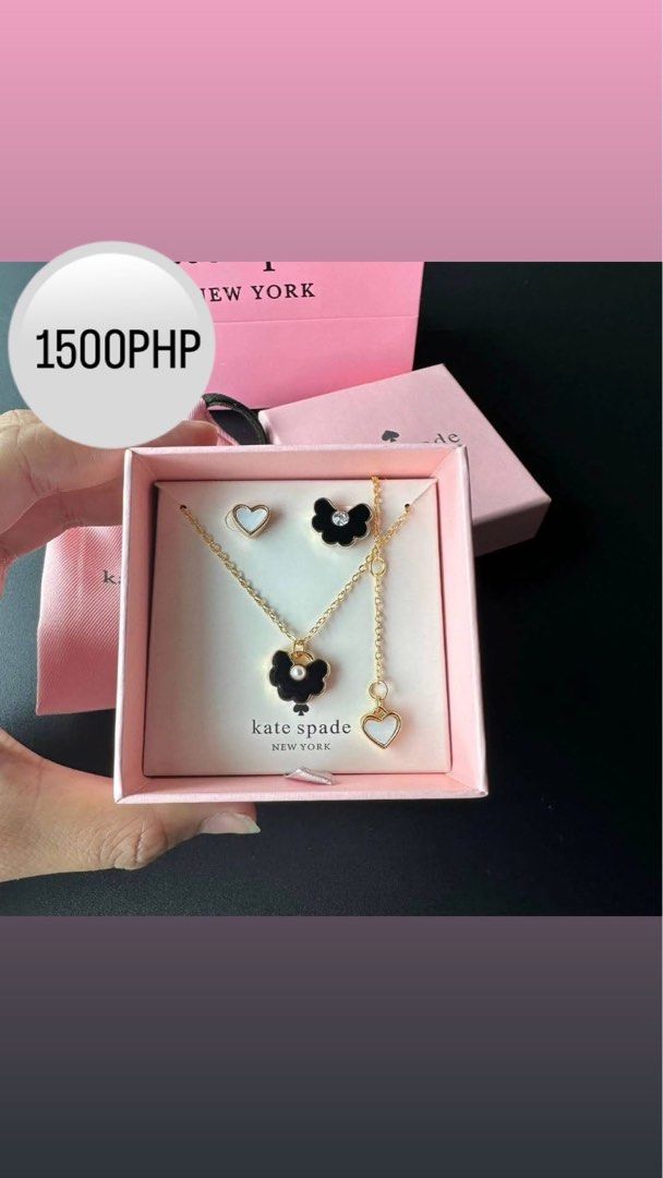Kate Spade Necklace and Earring Set AUTHENTIC (Category: Necklaces) located in Baliuag. Submitted by zuuki (Listing ID 1405787505, Image 1). Description: .