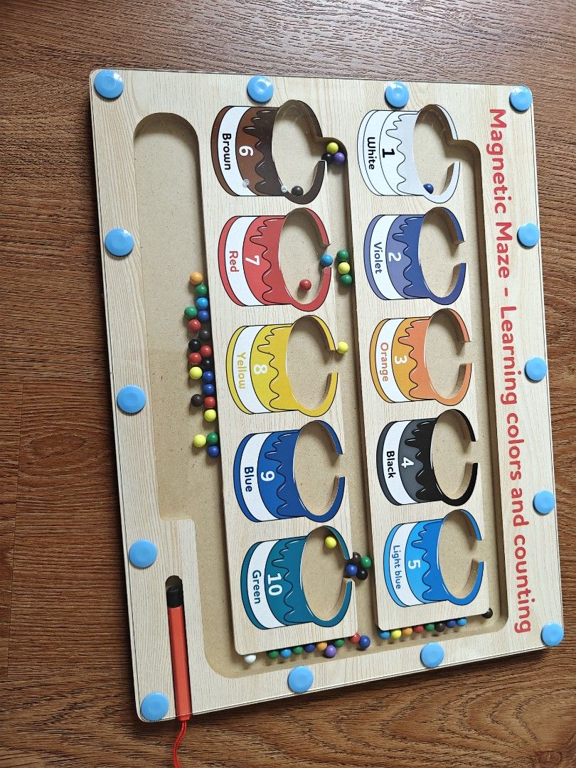 Color Magnet Learning Magnetic Maze - Learning Colors and Counting, Hobbies & Toys, Toys ...