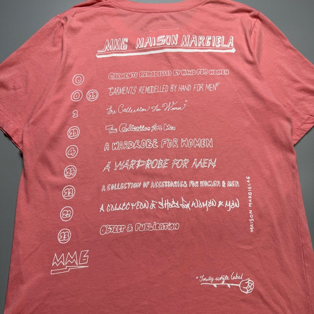 Maison Margiela - MM6 Different Script Logo Tshirt (Category: Luxury Apparel) located in Quezon City. Submitted by japon_rose (Listing ID 1405874027, Image 3). Description: FOR SALE: GUARANTEED AUTHENTIC ❗️ Womens/ Maison Margiela - Different Script Logo Tshirt Size: XS on Tag (Womens) Length: 26.5 Width: 19.5 Shoulder: 16 Sleeves: 9 Hem: 20 (MEASURED IT BY INCHES) 9.8/10 Overall condition In Brandnew condition No issues or flaws •₱ 4,500.00 Slig