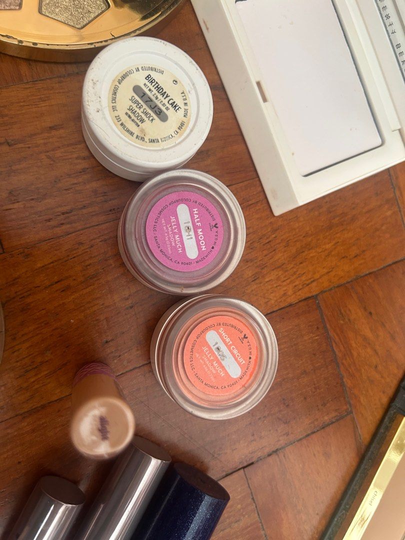 Makeup clearance bundle (Category: Makeup) located in Singapore. Submitted by violet.staycations (Listing ID 1405740745, Image 10). Description: Fenty pro filt’r foundation and concealer, all-over metallic powder raspberry rave Tarte make believe in yourself palette Fenty blotting powder in universal Tarte shape tape concealer, amazonian clay blush, tartiest pro glow to go palette Colourpop super shock shadow, jelly pop shadow, ultra glossy lip, 