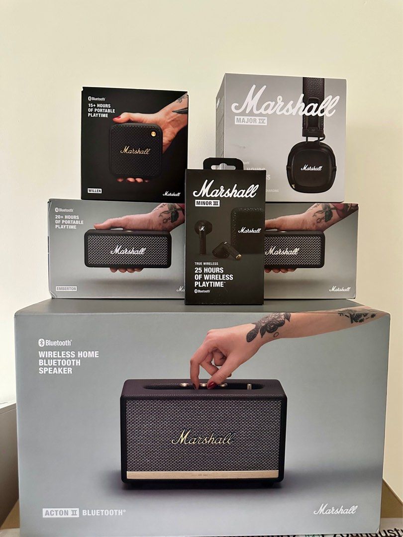 Marshall Speakers (Category: Soundbars, Speakers & Amplifiers) located in Pasig City. Submitted by michaelslim (Listing ID 1405783913, Image 2). Description: Hi! To make our transaction smooth and efficient, please take a moment to read the details below: The unit is authentic, brand new, and sealed. This is already the lowest price in the market and stocks are limited. Availability As long as the item is posted, it is available. There’s no need 