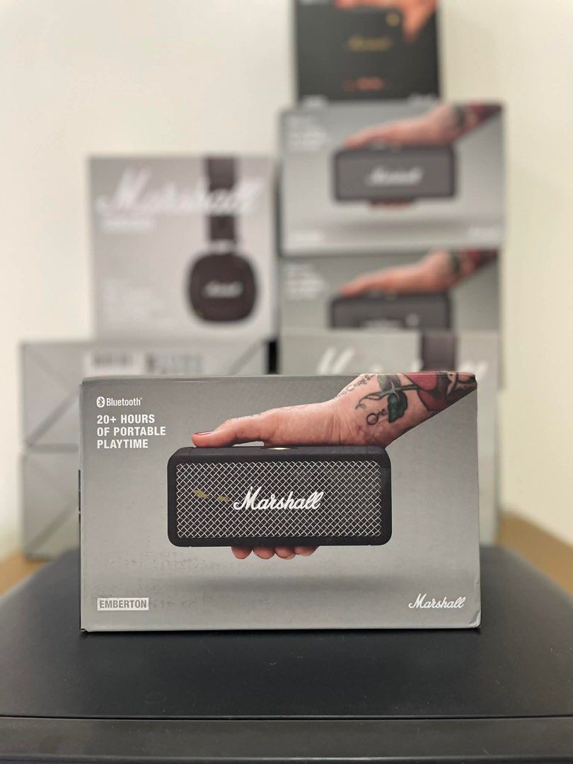 Marshall Speakers (Category: Soundbars, Speakers & Amplifiers) located in Pasig City. Submitted by michaelslim (Listing ID 1405783913, Image 3). Description: Hi! To make our transaction smooth and efficient, please take a moment to read the details below: The unit is authentic, brand new, and sealed. This is already the lowest price in the market and stocks are limited. Availability As long as the item is posted, it is available. There’s no need 