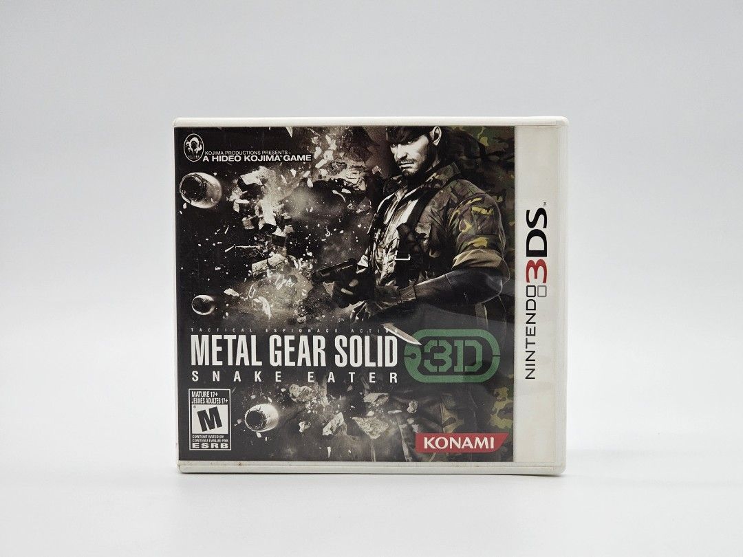 Metal Gear Solid 3D Snake Eater (Category: Nintendo) located in Angeles City. Submitted by press_start (Listing ID 1405814320, Image 1). Description: FOR SALE Metal Gear Solid 3D Snake Eater for Nintendo 3DS ₱2,999 US version/ESRB. This is a second hand item, manage your expectations. See pics for inclusions. Tested working. Location: Angeles City, Pampanga No meet-ups Shipping thru LBC or J&T only. I ship daily at 1:00 PM. Payments settled after