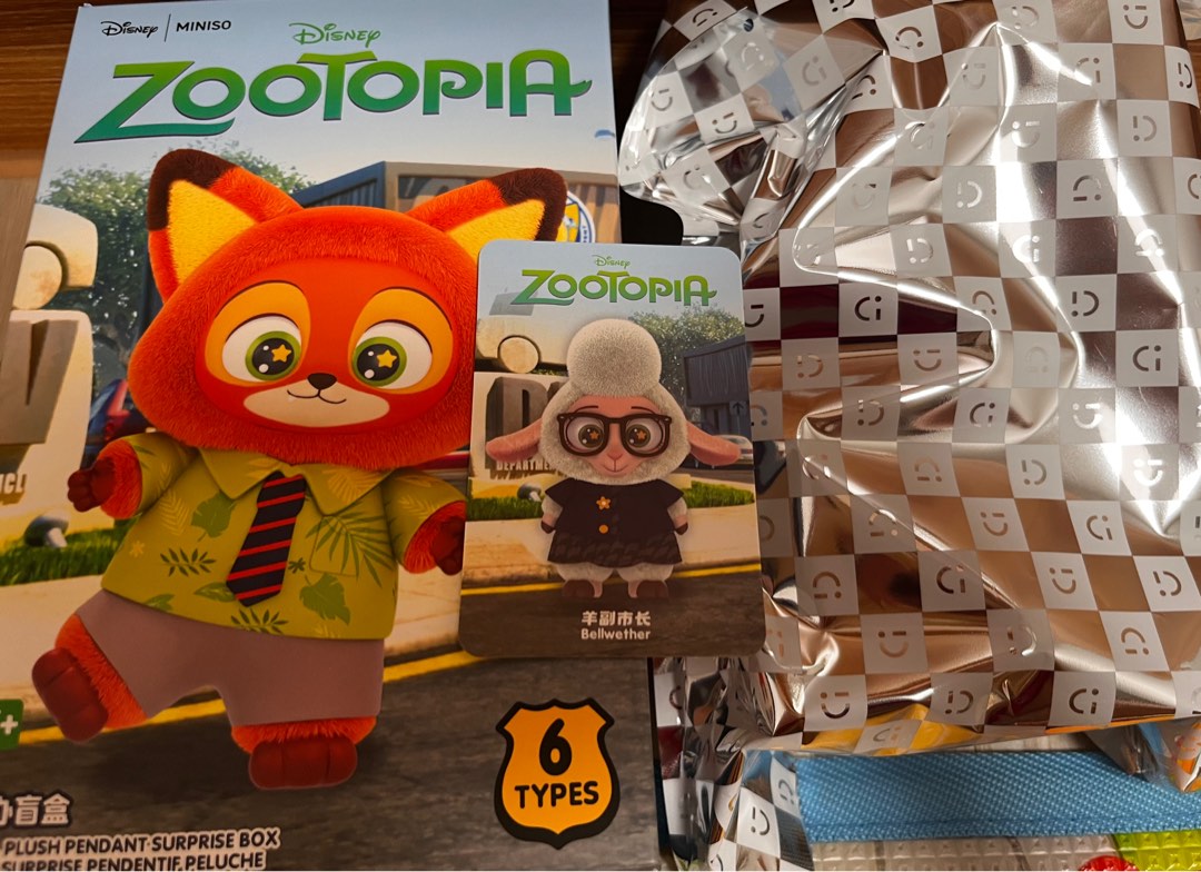 正版 Miniso zootopia 羊副市長 , 興趣及遊戲, 收藏品及紀念品, 明星周邊 - Carousell