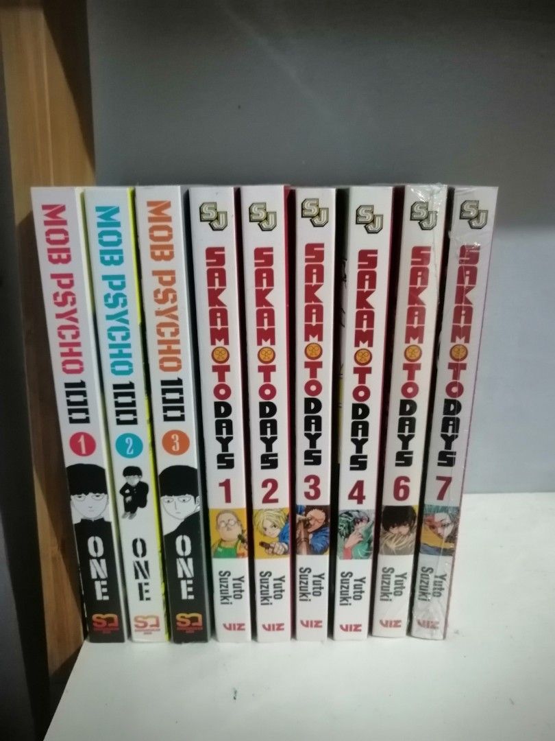 Mob Psycho and Sakamoto Days Manga (Category: Comics & Manga) located in Imus. Submitted by iannn7 (Listing ID 1405781306, Image 1). Description: Mob Psycho 100 Sakamoto Days Imus Loc 220 each, 200 each pag take all Last price na yan guys :( Buyer na bahala sa sf.