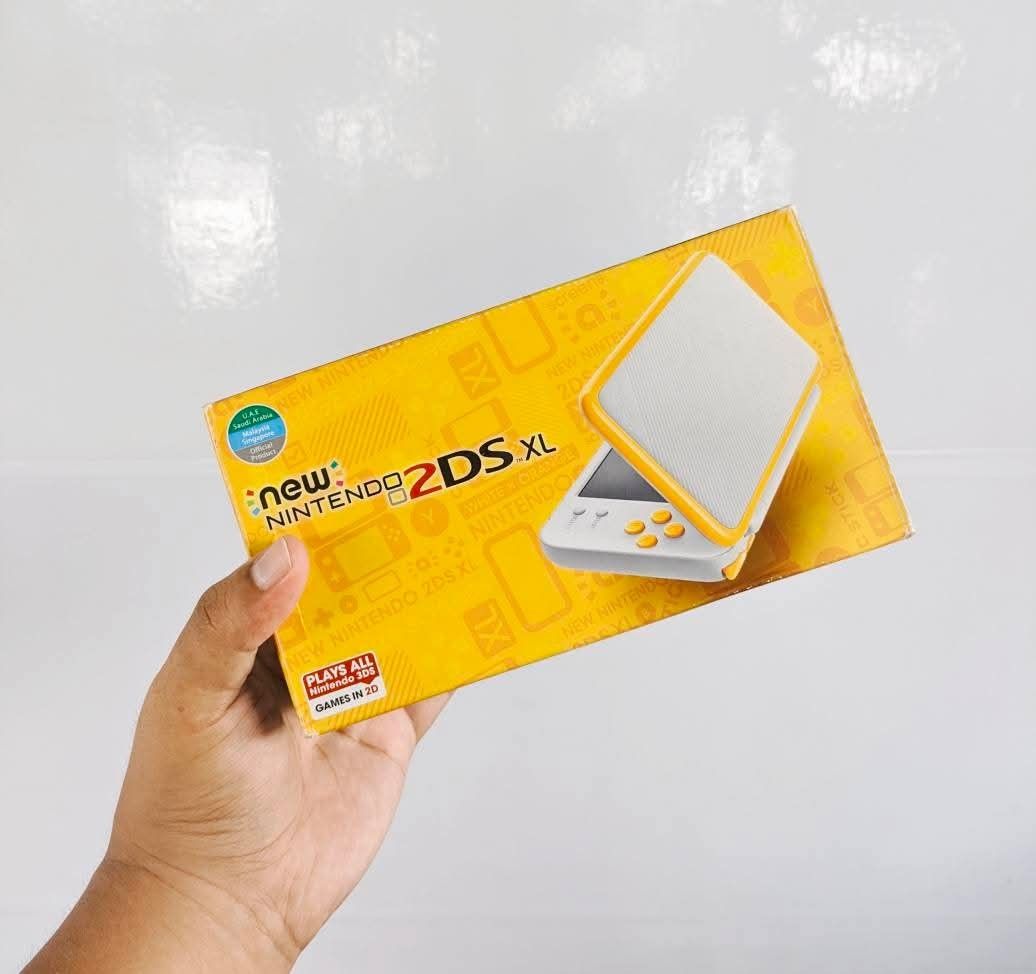 New Nintendo 2DS XL Complete Box (Category: Nintendo) located in Plaridel. Submitted by tocilevelup011317 (Listing ID 1405896589, Image 1). Description: FOR SALE: NINTENDO 2DS XL WHITE + YELLOW 32GB CFW COMPLETE IN BOX ✅ COP AND MEET UP ✅ Can do video call to check unit ✅ 9/10 CONDITION ✅ BOTH SCREENS ARE GOOD ✅ CAN REQUEST DS/3DS GAMES ✅ 7 DAYS WARRANTY FOR PEACE OF MIND INCLUSIONS : UNIT MANUAL AR CARD CHARGER 32 GB MMC CLEAR CASE ORIG STYLUS .