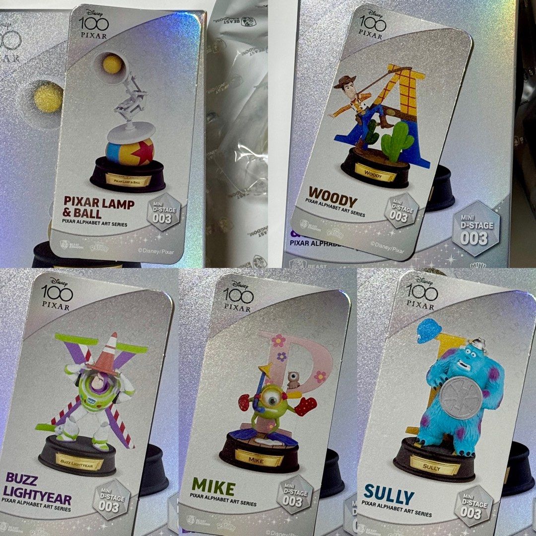 Pixar Alphabet Art Series (per item) (Category: Art & Prints) located in Makati City. Submitted by crayonf5 (Listing ID 1405720244, Image 1). Description: FOR SALE: Pixar Alphabet Art Series Php 900 EACH (Pixar Lamp & Luxo Ball, Woody, Buzz, Mike, Sully) Payment: BDO / GCash Shipping: Grab / Lalamove (buyer's expense) Location: Makati.