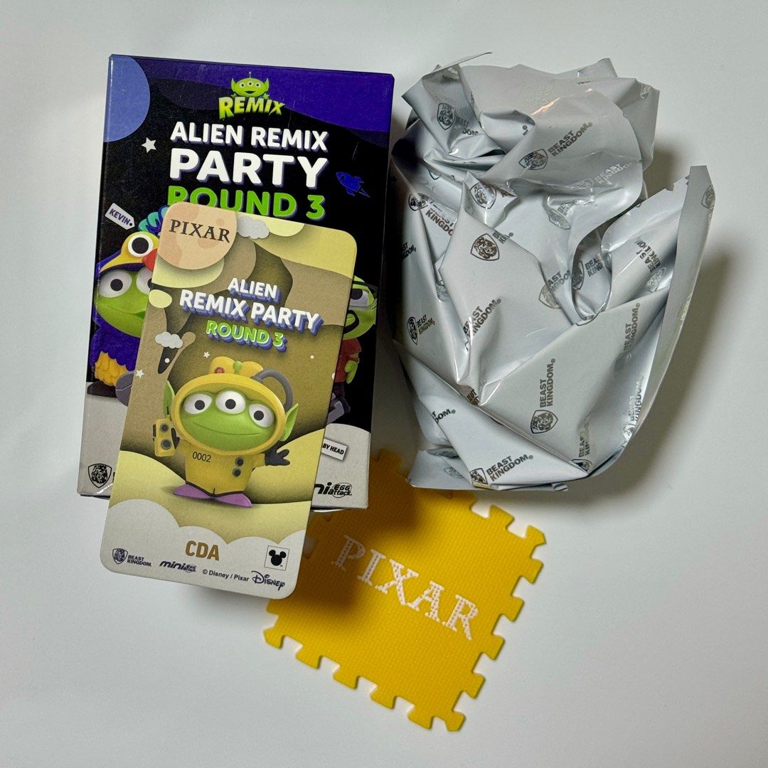 Pixar Toy Story Alien Blindbox (per item) (Category: Designer & Blind Box Toys) located in Makati City. Submitted by crayonf5 (Listing ID 1405720776, Image 2). Description: FOR SALE: Alien Remix 3 - Andy Alien Remix 3 - CDA Alien Tea Time - Shoyu Dango Php 500 EACH Sealed Foil Payment: BDO / GCash Shipping: Grab / Lalamove (buyer's expense) Location: Makati.