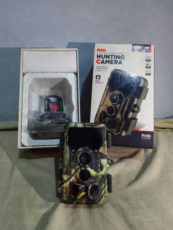 SJcam M50 Hunting Camera (Category: Cameras) located in Mexico. Submitted by purple_ira (Listing ID 1405863601, Image 2). Description: * Never been used * w/ night vision * Open for unboxing purposes * Comes with the original inclusions * Batteries not included (8pcs. AA needed).
