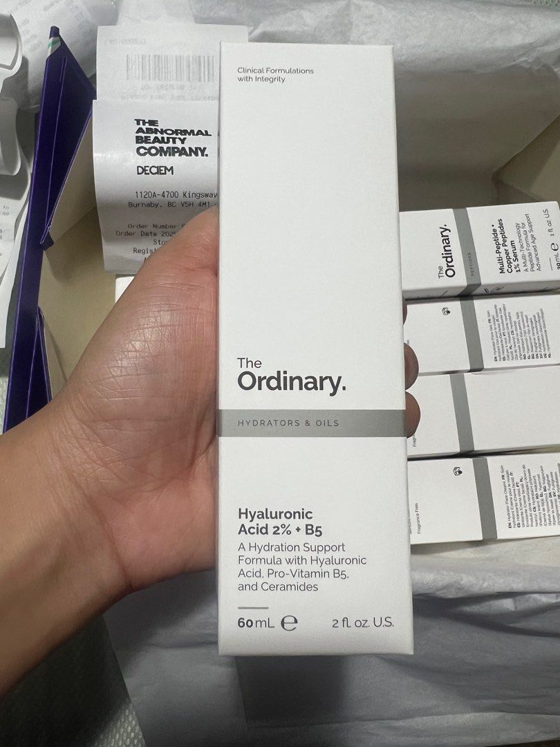 The Ordinary Hyaluronic Acid 2% + B5 (Category: Face Care) located in Quezon City. Submitted by tv30. (Listing ID 1405711247, Image 1). Description: - The Ordinary Hyaluronic Acid 2% + B5 (60ml): Hydration support with Vitamin B5 and Ceramides. .