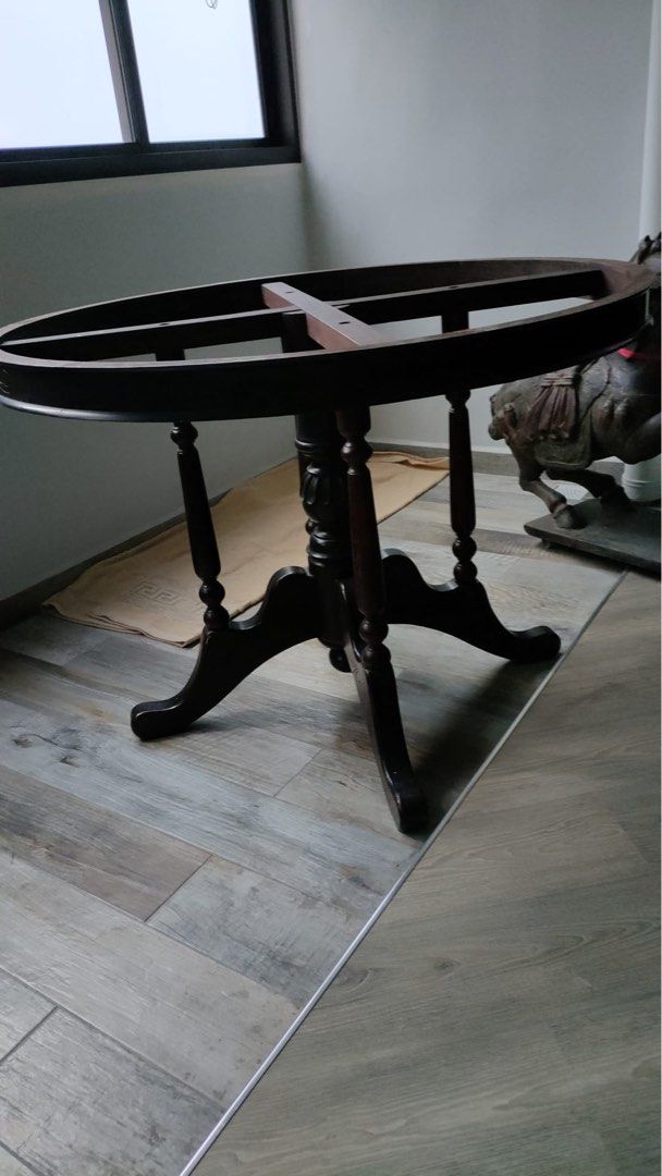 Vintage cast iron table stand, Furniture & Home Living, Furniture ...
