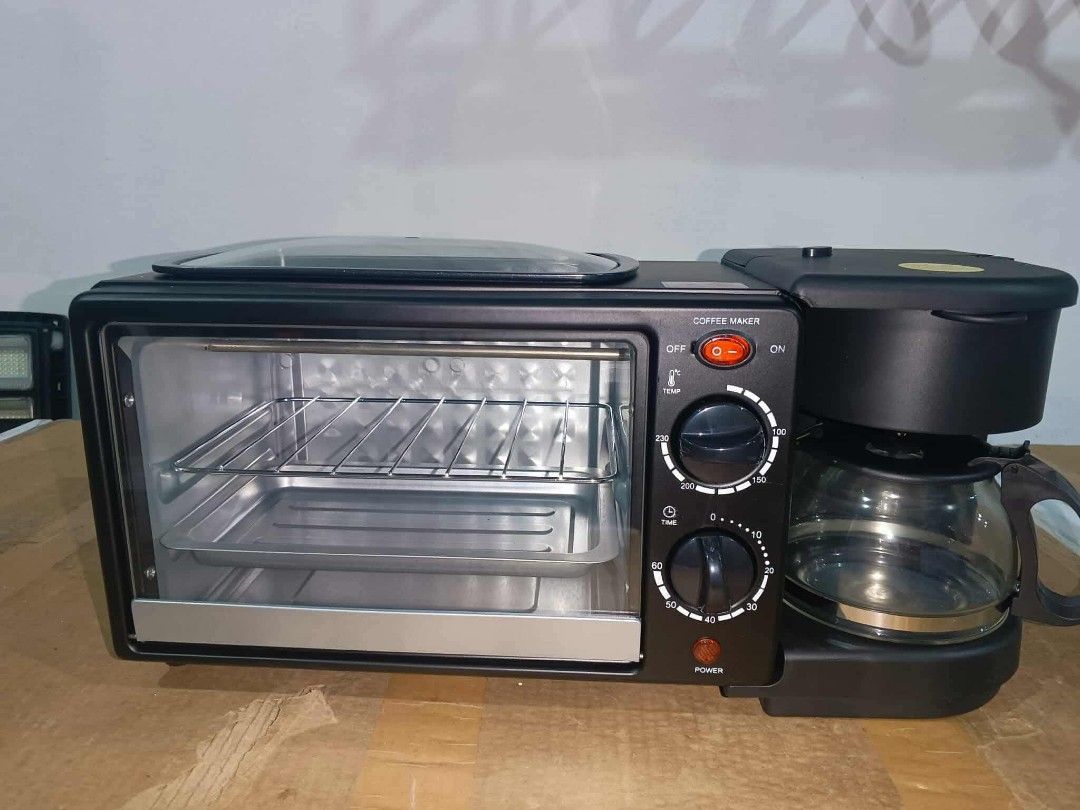 3IN1 ELECTRIC BREAKFAST MAKER (Category: Other Kitchen Appliances) located in Manila. Submitted by redonline (Listing ID 1405937937, Image 2). Description: 3IN1 ELECTRIC BREAKFAST MAKER ₱1500 ✔️toaster oven ✔️grill pan ✔️coffee maker ON HAND BRAND NEW Mode of Payment: Gcash,COD Same day delivery + Delivery Fee.