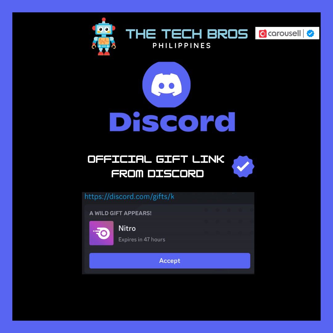 ⭐️ Discord Nitro - Login / Code Redemption | Discord Server Boost Gift Card ⭐️[Thetechbroph] (Category: Game Gift Cards & Accounts) located in Manila. Submitted by thegamebroph (Listing ID 1406063211, Image 2). Description: 🔥 PRODUCT DESCRIPTION🔥 ✅ 101% Authentic Purchased from Discord itself! ✅ 101% No banned as it is Authentic and Original ✅ Not required to change any info, one-time payment and no hidden fees! ✅ Just redeem via OFFICIAL CODE 