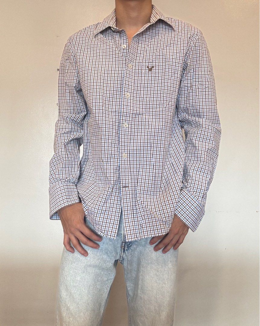 American Eagle Outfitters button-down long sleeves Shirt (Category: Tshirts & Polo Shirts ) located in Pasay City. Submitted by traive (Listing ID 1405991954, Image 2). Description: American Eagle vintage fit dm for more inquiries:) strictly payment first sf shoulder by buyer ship thru j&t, lalamove, grab.