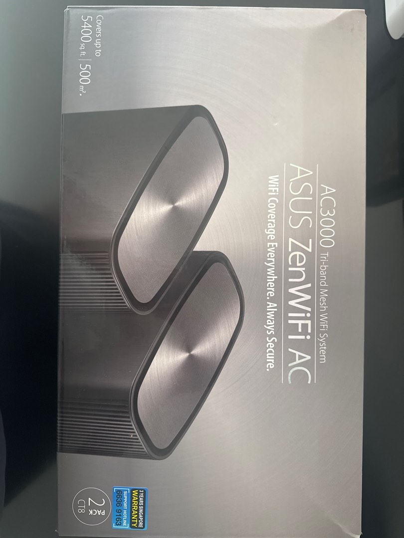 ASUS ZenWiFi AC AC3000 Tri-band Mesh WiFi System, Computers & Tech ...