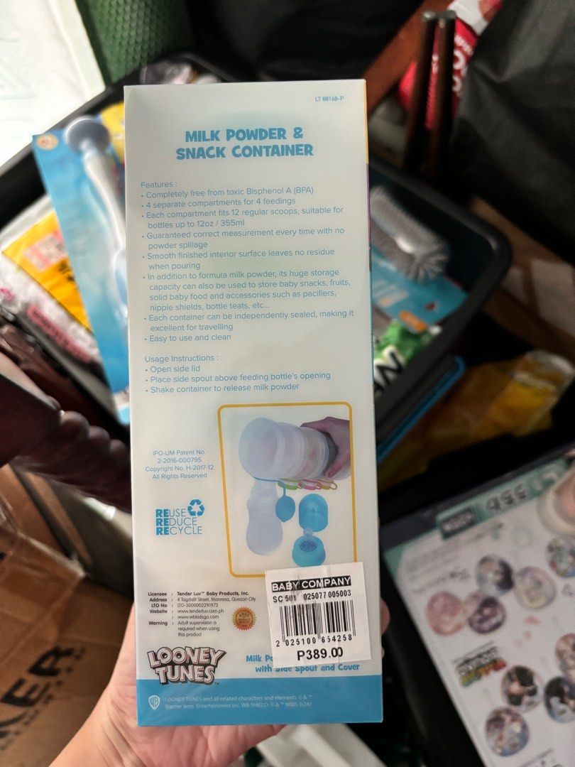 Baby Milk and Snack Container (Category: Weaning & Toddler Feeding) located in Manila. Submitted by helianthusols (Listing ID 1405990779, Image 3). Description: .