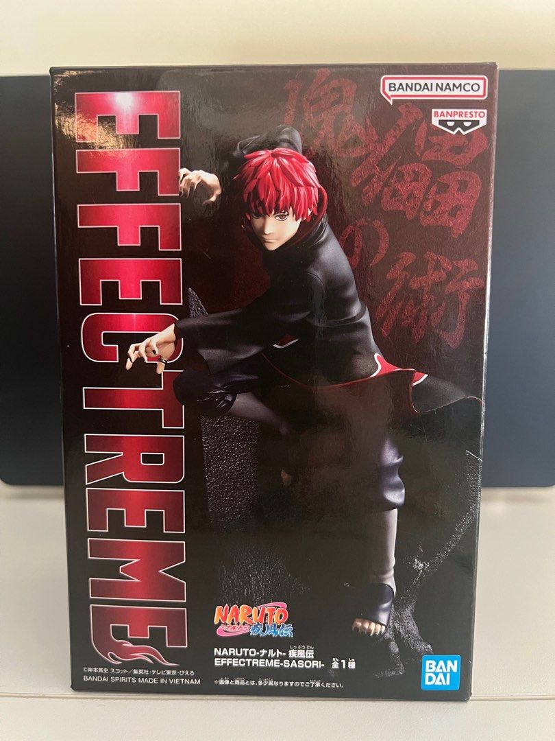 BANDAI Effectreme Sasori- Naruto Shippuden (Category: Figurines & Statues) located in Quezon City. Submitted by rfox617 (Listing ID 1405947364, Image 1). Description: BANDAI Banpresto Naruto Shippuden – EFFECTREME: Sasori Sealed plastic .