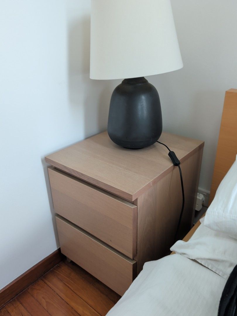 Bedside table (Category: Tables & Sets) located in Singapore. Submitted by nbcollect (Listing ID 1406009067, Image 2). Description: 3 X Ikea malm bedside table $30 each .