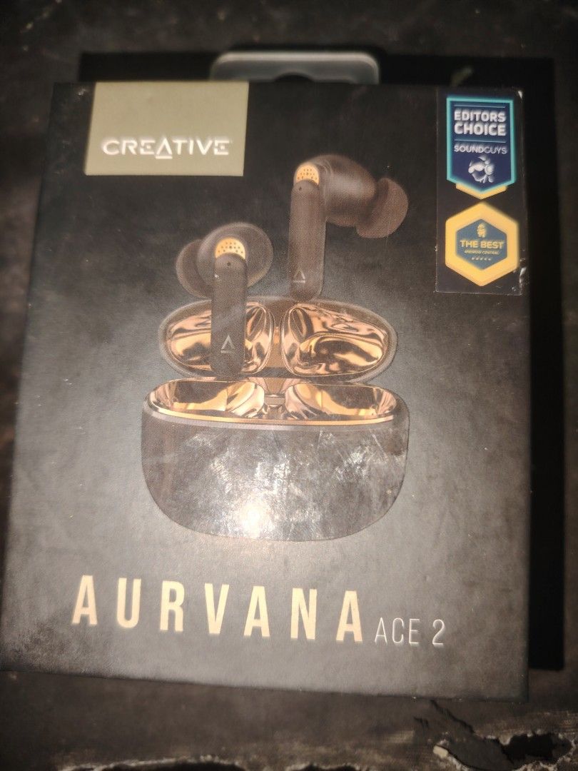 Creative Aurvana Ace 2 Earphones (Category: Earphones) located in Tanauan. Submitted by barbron2 (Listing ID 1406016743, Image 1). Description: - Creative Aurvana Ace 2 earphones - Features LE Audio, MEMS, and Snapdragon Sound - Includes Qualcomm aptX Adaptive - Box includes earphones, charging case, and Soundguys Editors' Choice award Brand new, sealed Creative Aurvana Ace 2. No receipt as I got it as a gift. No to swap and lowballers. Last pric