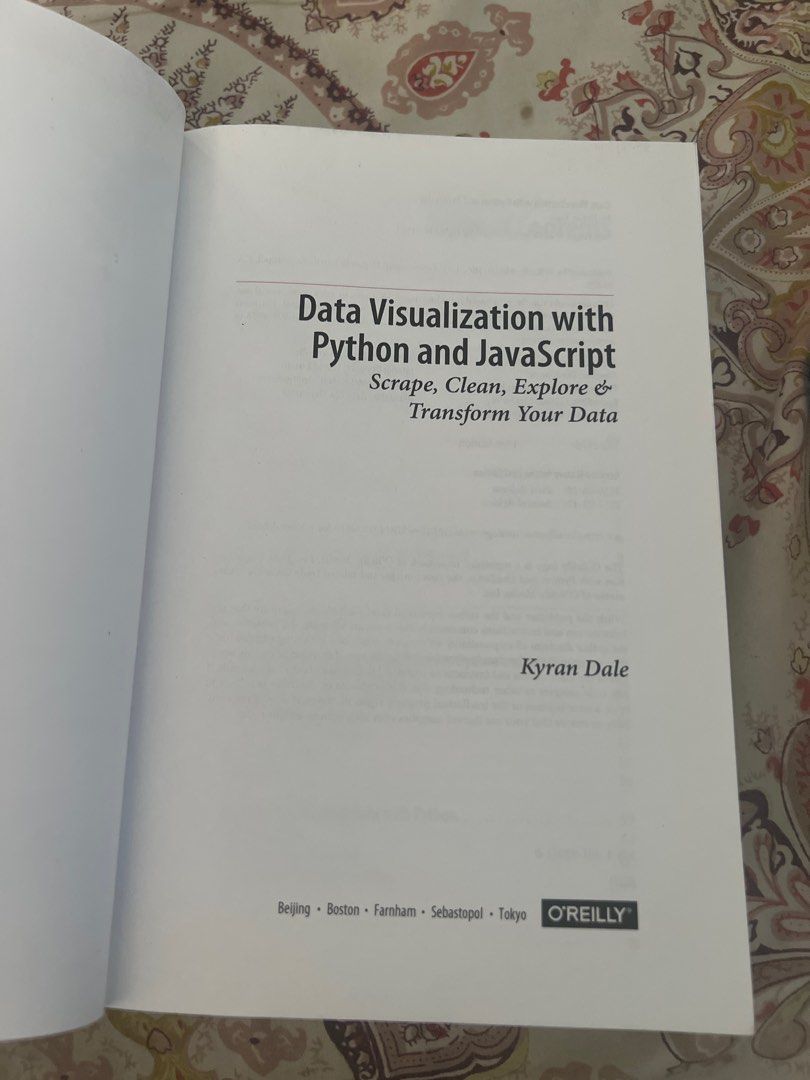 Data Visualization with Python & JavaScript Book, Hobbies & Toys, Books ...