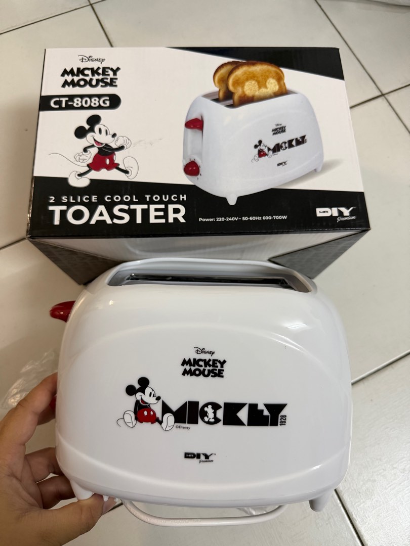 Disney Mickey Mouse 2-Slice Toaster CT-808G, TV & Home Appliances ...