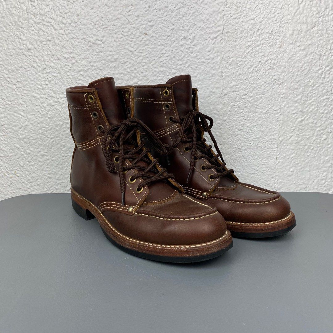 Double RL Brunel Leather Work Boots (Category: Boots) located in Baguio. Submitted by lordeidara (Listing ID 1405949179, Image 1). Description: Double RL Brunel Leather Work Boots Size tagged: 7 Issue: None Condition: Excellent Color: Brown Made: USA Insole:10.5 Outsole:11.7 Heel:1.5 -$400/10,500 Read the description and check all photos carefully before buying strictly no cancellations and no refund You can also have it checked if it’s legit or 
