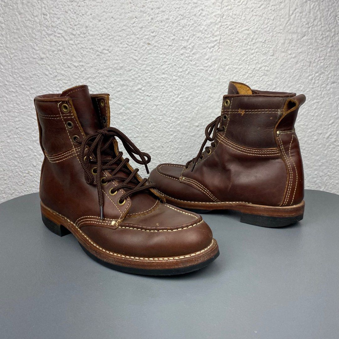 Double RL Brunel Leather Work Boots (Category: Boots) located in Baguio. Submitted by lordeidara (Listing ID 1405949179, Image 2). Description: Double RL Brunel Leather Work Boots Size tagged: 7 Issue: None Condition: Excellent Color: Brown Made: USA Insole:10.5 Outsole:11.7 Heel:1.5 -$400/10,500 Read the description and check all photos carefully before buying strictly no cancellations and no refund You can also have it checked if it’s legit or 