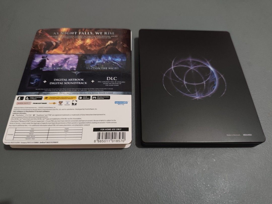 Elden Ring: Nightreign - Seeker's Edition - PS5 (Category: PlayStation) located in Calamba. Submitted by l_dorado (Listing ID 1406012823, Image 2). Description: Steelbook edition with unredeemed DLC code inside. Pricing: Bought this around 4500+ so you're already saving 1,500 less than brand new. Condition: Super brand new, maingat ako as a collector RFS: di ko trip, also to add funds for enrollment.